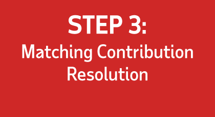 Step 3: Matching Contribution Resolution